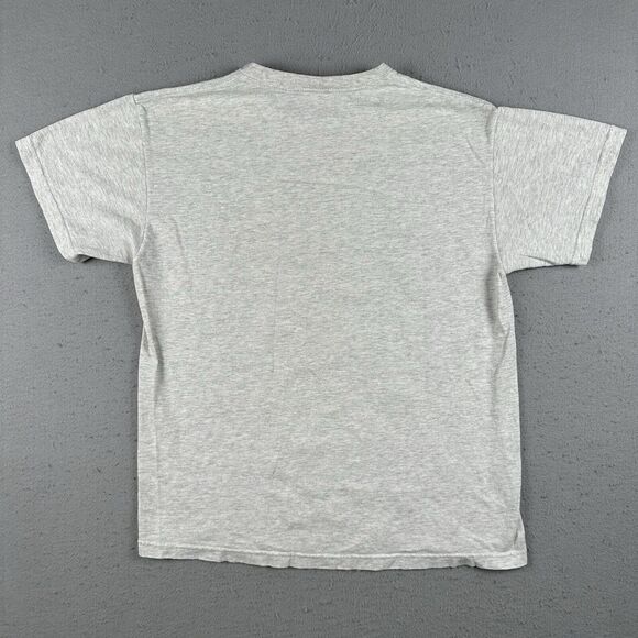 Vintage 90s Wolf Shirt Men’s Large Gray Northern Night‎ Lights Wildlife - Picture 10 of 16